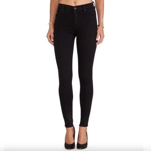 Hudson Sz 26 Black High Waisted Skinny Jean